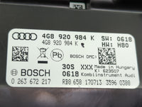 2014-2015 Audi A6 Instrument Cluster Speedometer Gauges P/N:4G8920984K 0263672217 Miles:55K Fits Fits 2014 2015 OEM Used Aut