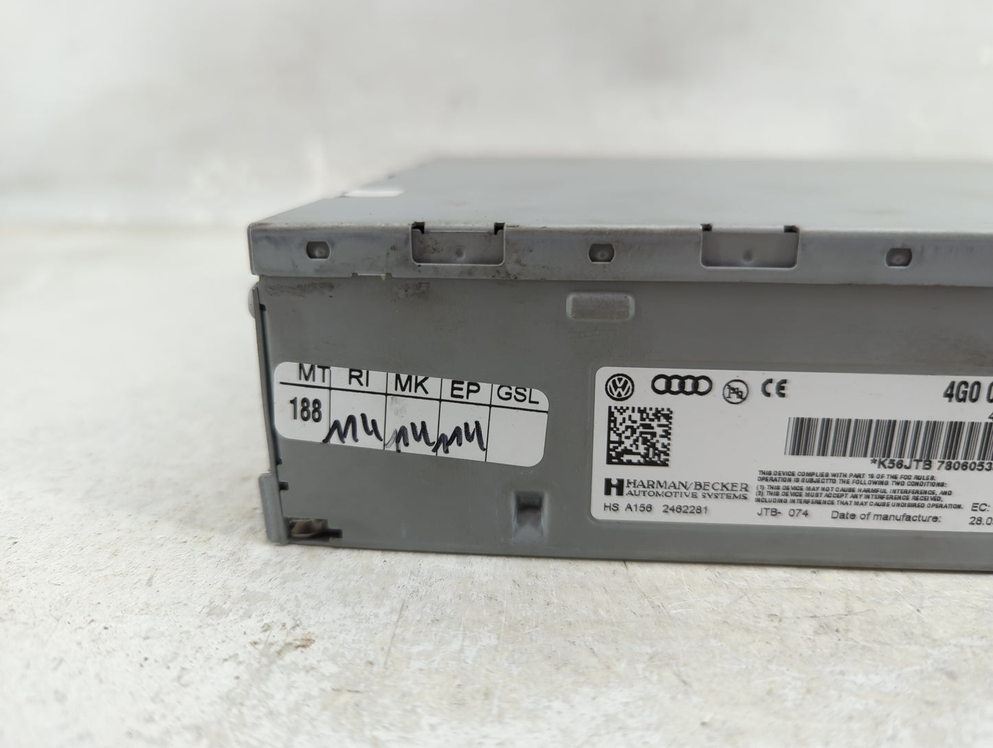 2010-2015 Audi A6 Radio AM FM Cd Player Receiver Replacement P/N:2462281 4G0 035 082 G Fits OEM Used Auto Parts - Oemusedaut