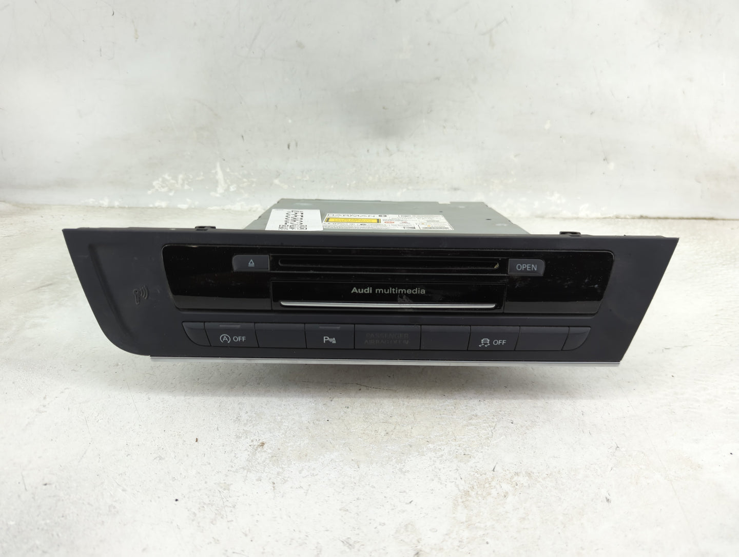 2012-2015 Audi A6 Radio AM FM Cd Player Receiver Replacement Fits Fits 2012 2013 2014 2015 OEM Used Auto Parts - Oemusedauto