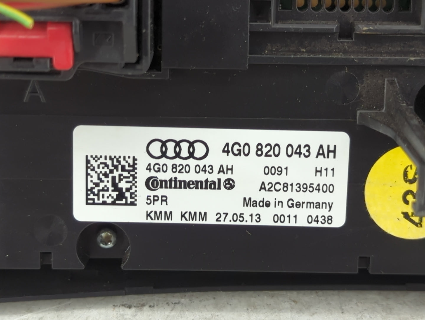 2014-2017 Audi A6 Climate Control Module Temperature AC/Heater Replacement P/N:4G0 820 043 AH Fits OEM Used Auto Parts - Oem