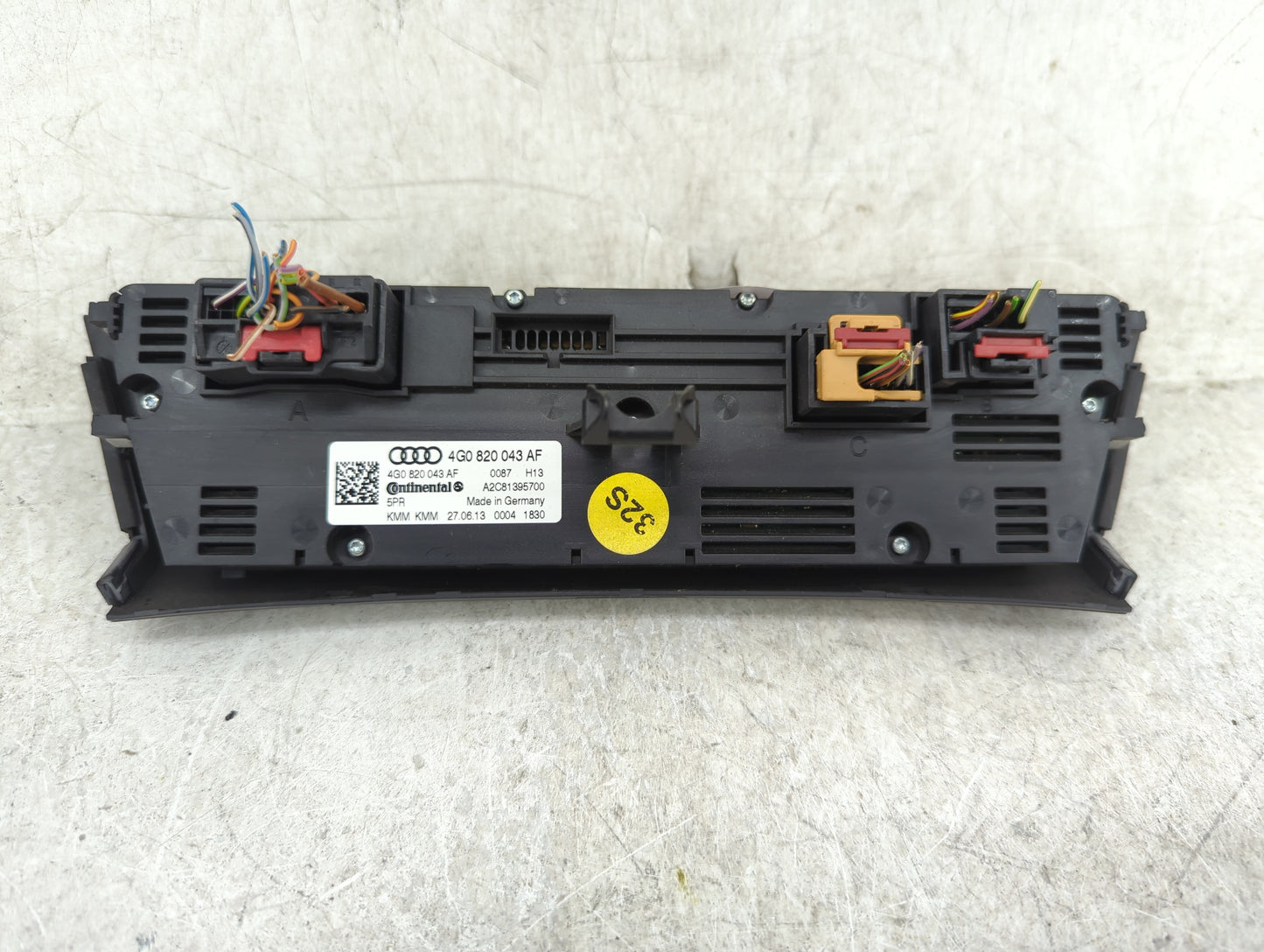 2012-2017 Audi A6 Climate Control Module Temperature AC/Heater Replacement P/N:4G0 820 043 AF Fits OEM Used Auto Parts - Oem