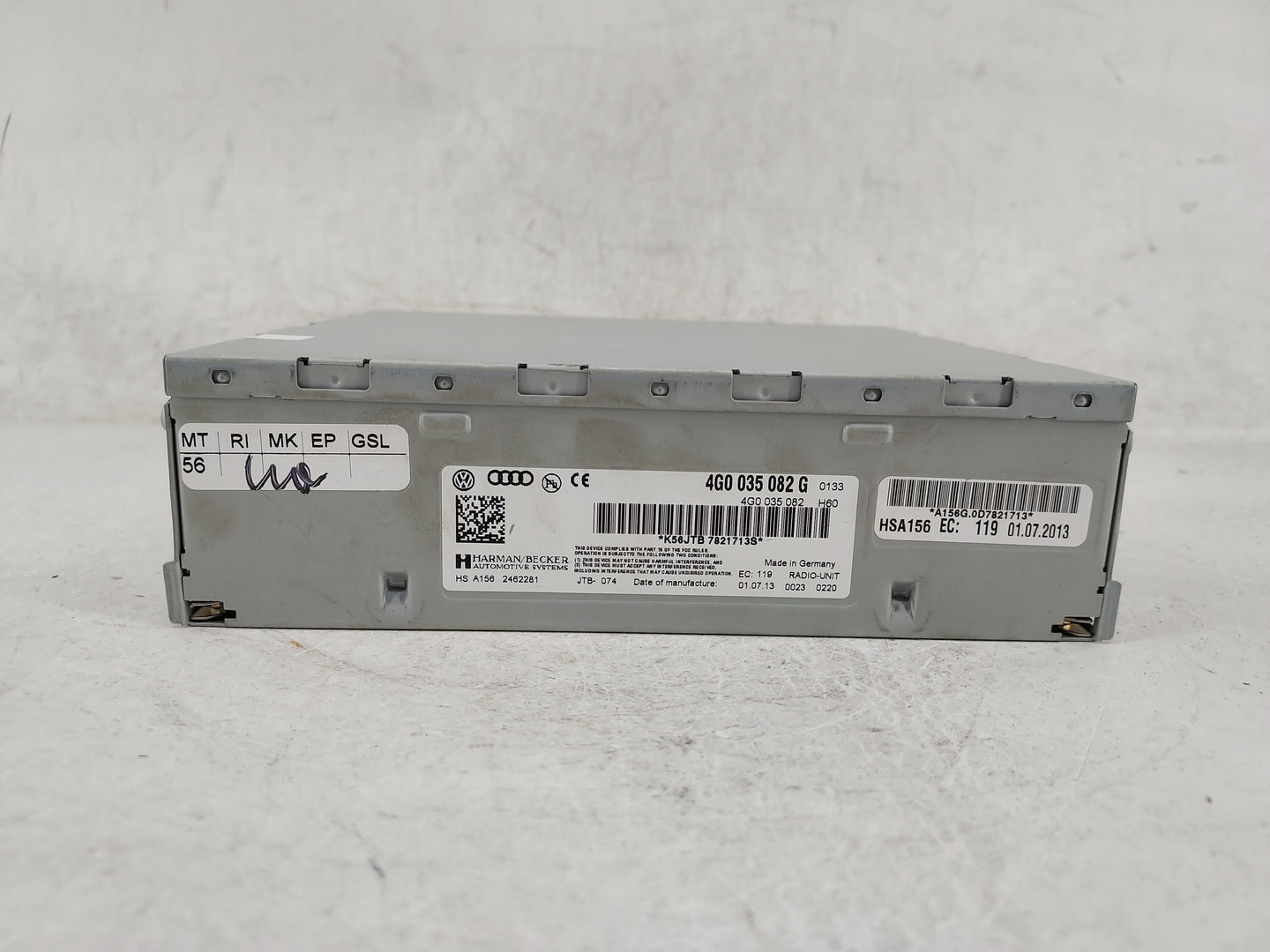 2010-2015 Audi A6 Radio AM FM Cd Player Receiver Replacement P/N:4G0035082G 4G0035082 Fits OEM Used Auto Parts - Oemusedauto