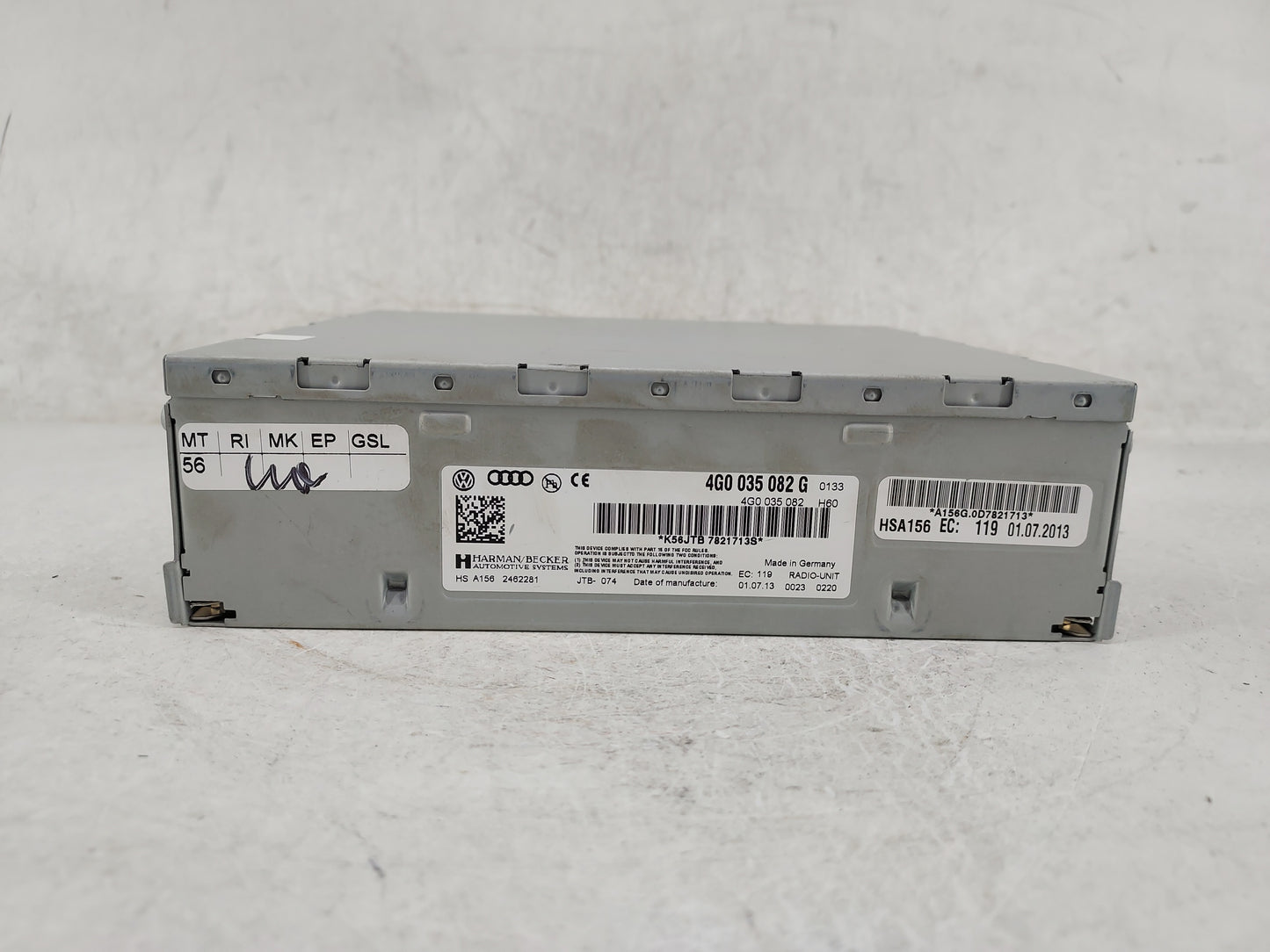 2010-2015 Audi A6 Radio AM FM Cd Player Receiver Replacement P/N:4G0035082G 4G0035082 Fits OEM Used Auto Parts - Oemusedauto
