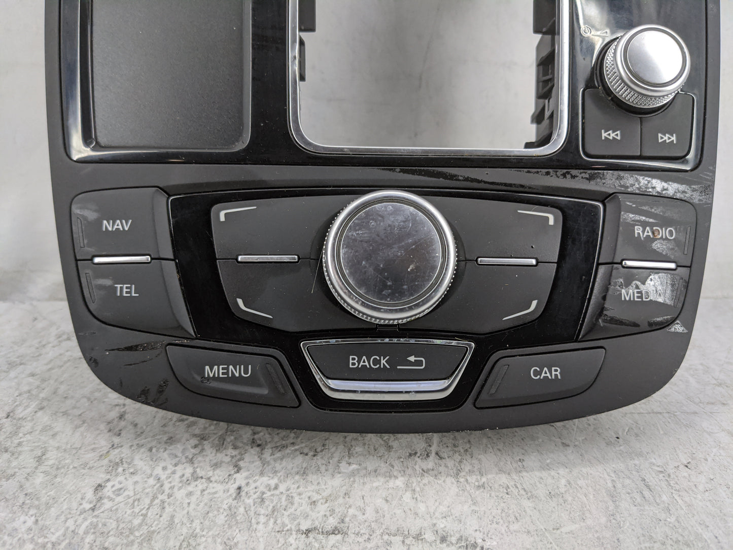 2012-2015 Audi A6 Radio Control Panel Black - Oemusedautoparts1.com