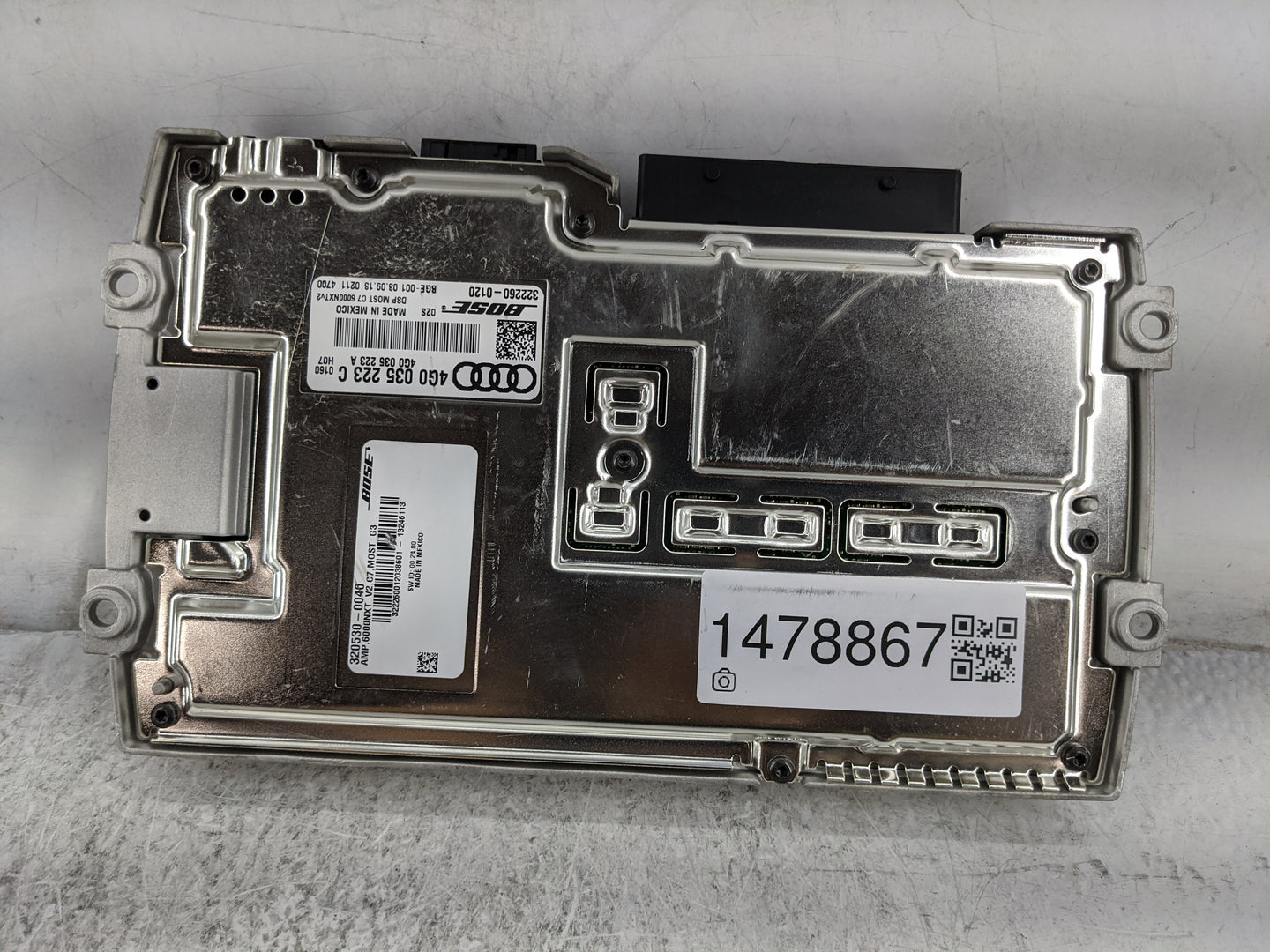 2012-2014 Audi A6 Radio Speaker Amplifier 1478867 - Oemusedautoparts1.com