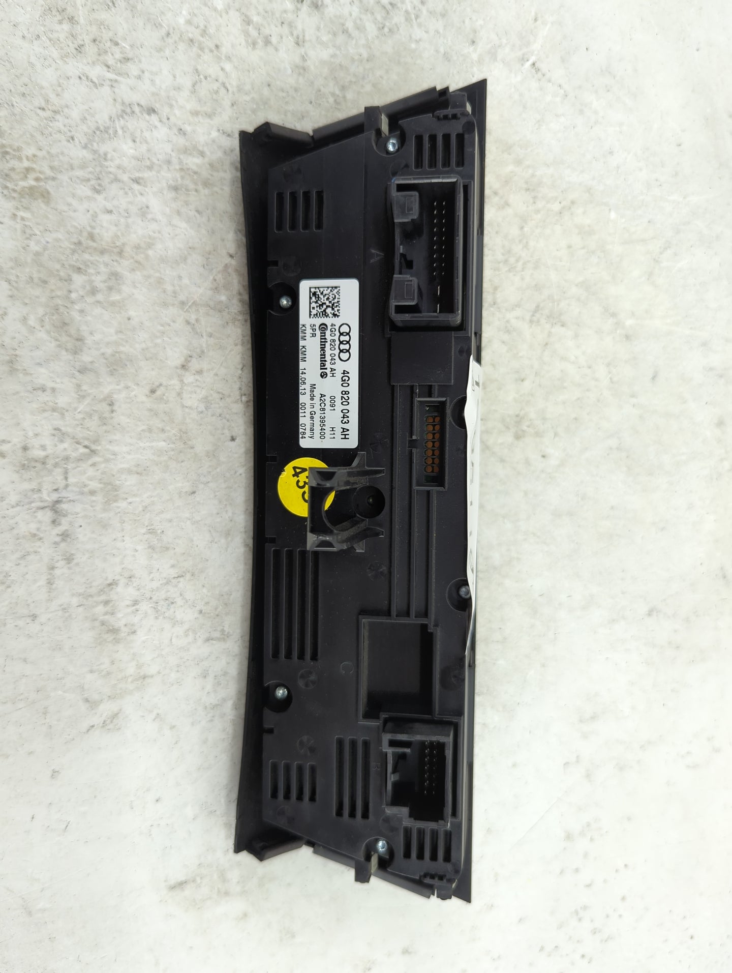 2012-2015 Audi A6 Climate Control Module Temperature AC/Heater Replacement P/N:4G0820043AH A2C81395400 Fits OEM Used Auto Pa