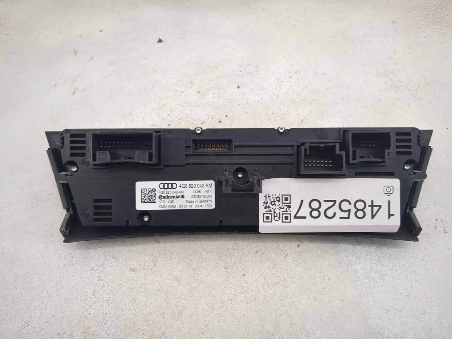 2014-2017 Audi A6 Climate Control Module Temperature AC/Heater Replacement P/N:4G0820043AM A2C85165000 Fits OEM Used Auto Pa