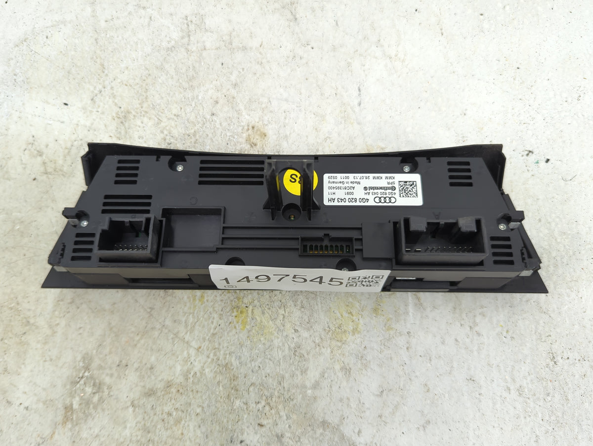 2014-2017 Audi A6 Climate Control Module Temperature AC/Heater Replacement P/N:4G0820043AH A2C81395400 Fits OEM Used Auto Pa
