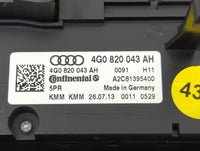 2014-2017 Audi A6 Climate Control Module Temperature AC/Heater Replacement P/N:4G0820043AH A2C81395400 Fits OEM Used Auto Pa