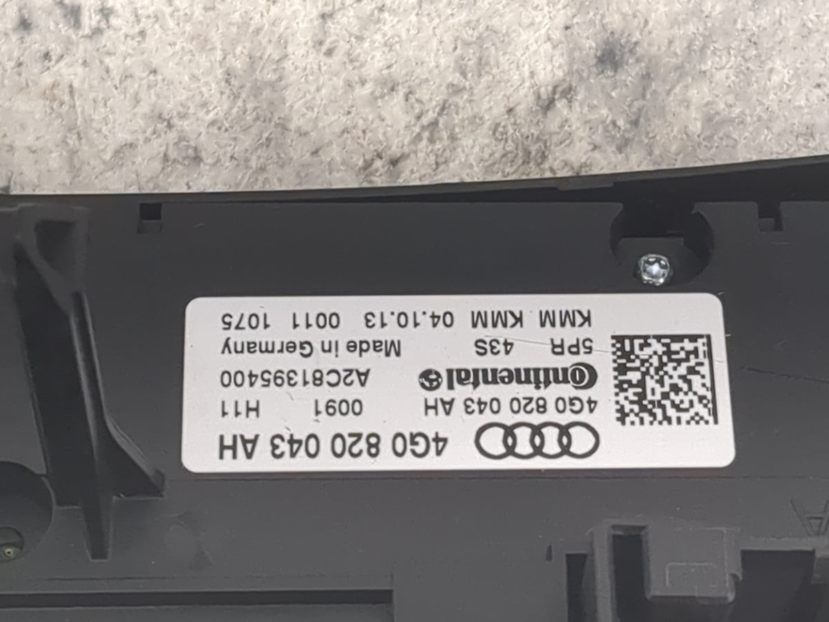 2014-2017 Audi A6 Climate Control Module Temperature AC/Heater Replacement P/N:4G0820043AH A2C81395400 Fits OEM Used Auto Pa