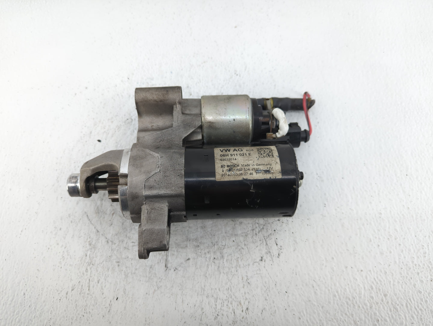 2014-2016 Audi A6 Car Starter Motor Solenoid OEM P/N:06H 911 021 E Fits Fits 2014 2015 2016 2017 OEM Used Auto Parts - Oemus