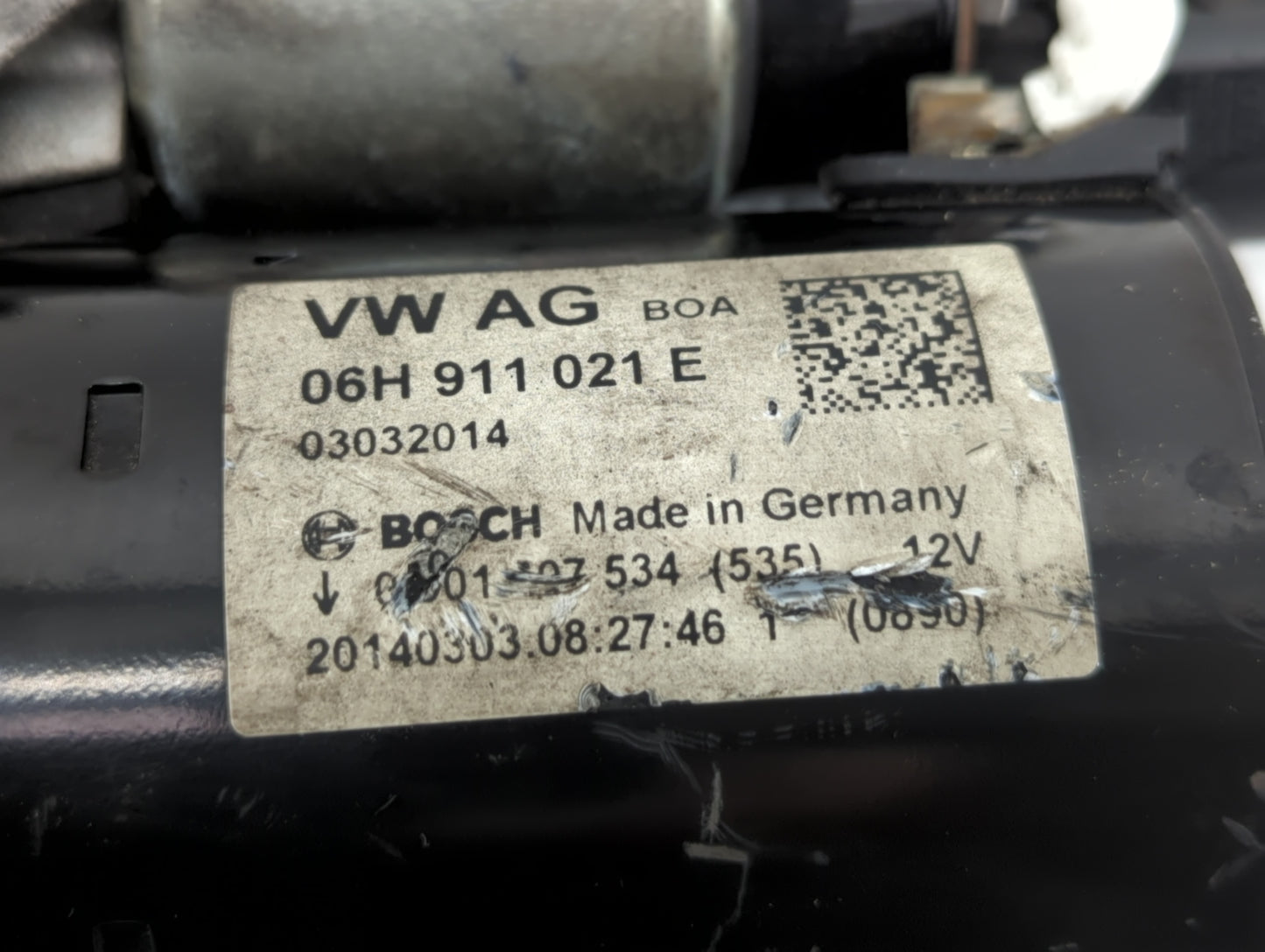 2014-2016 Audi A6 Car Starter Motor Solenoid OEM P/N:06H 911 021 E Fits Fits 2014 2015 2016 2017 OEM Used Auto Parts - Oemus