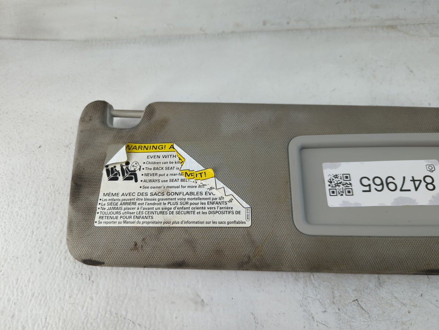 2012-2015 Audi A6 Sun Visor Shade Replacement Passenger Right Mirror Fits Fits 2012 2013 2014 2015 2016 2017 OEM Used Auto P