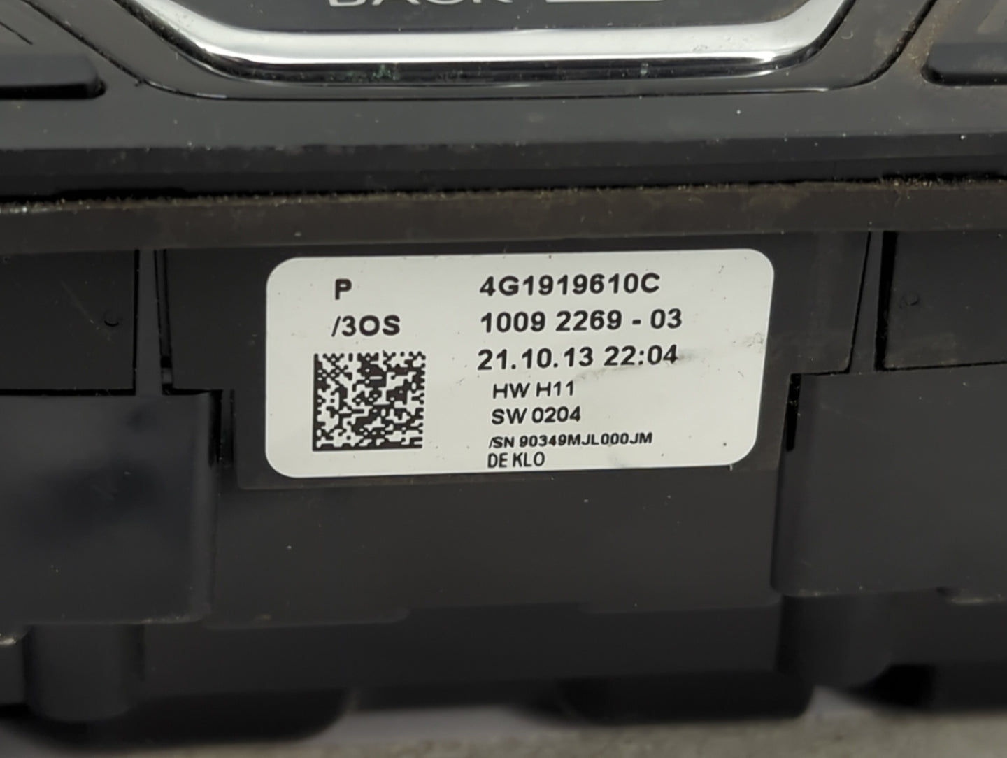 2012-2015 Audi A7 Radio AM FM Cd Player Receiver Replacement P/N:4G1919610C Fits Fits 2012 2013 2014 2015 OEM Used Auto Part