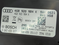 2014 Audi A7 Instrument Cluster Speedometer Gauges P/N:4G8920984K 0263672217 Miles:155K Fits OEM Used Auto Parts - Oemusedau