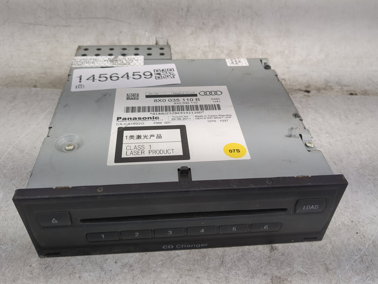 Audi A7 Radio Cd Changer 8x0035110b|8x0035110|cx-ca1992g - Oemusedautoparts1.com