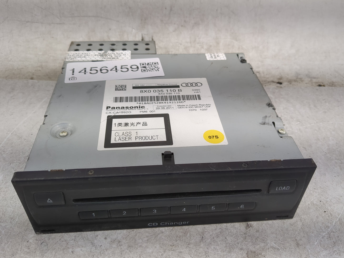 Audi A7 Radio Cd Changer 8x0035110b|8x0035110|cx-ca1992g - Oemusedautoparts1.com