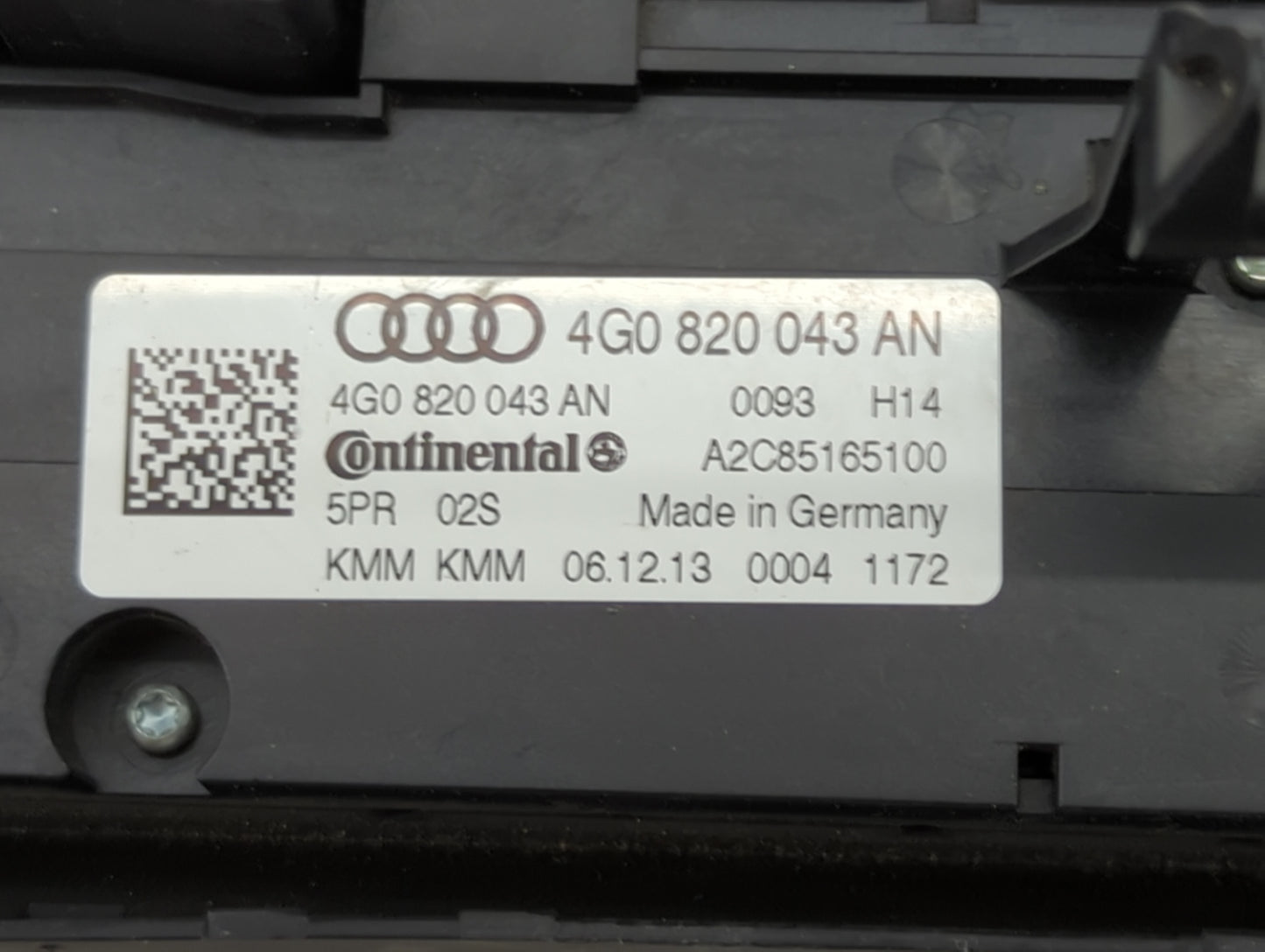 2014-2015 Audi A7 Climate Control Module Temperature AC/Heater Replacement P/N:4G0 820 043 AN Fits Fits 2014 2015 2016 2017 