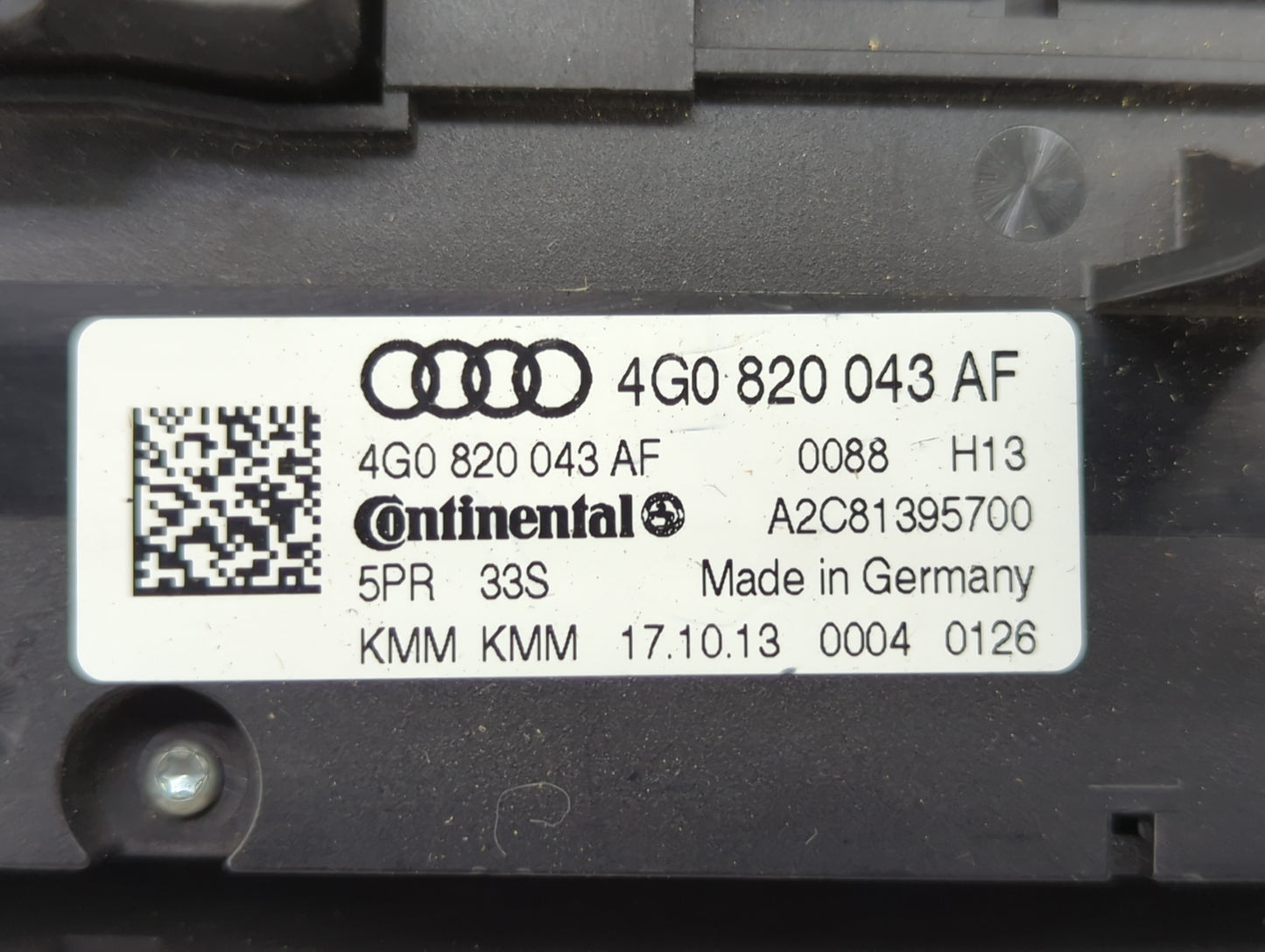 2014-2015 Audi A7 Climate Control Module Temperature AC/Heater Replacement P/N:4G0 820 043 AF Fits Fits 2014 2015 2016 2017 