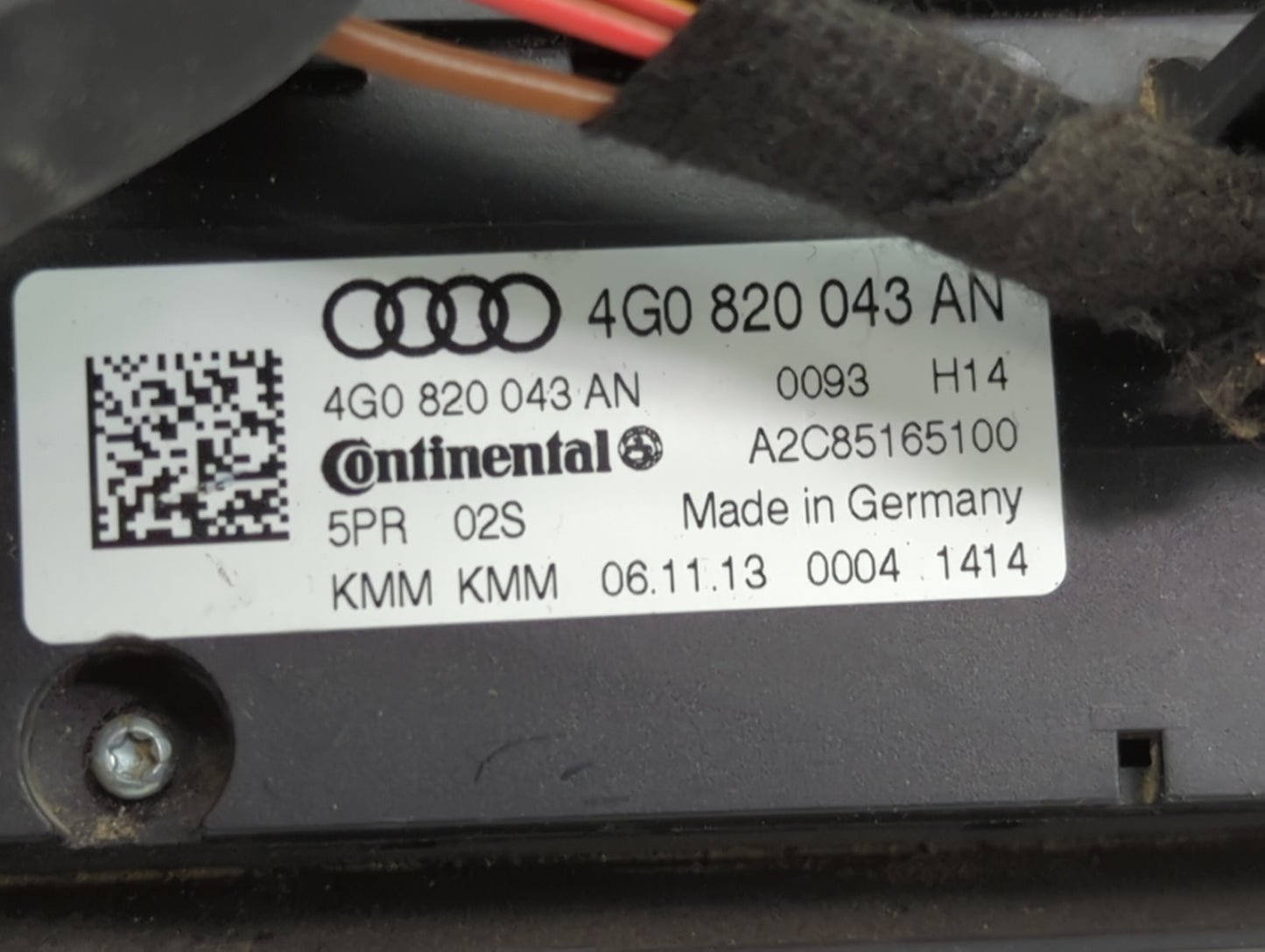 2014-2015 Audi A7 Climate Control Module Temperature AC/Heater Replacement P/N:4G0820043AN A2C85165100 Fits OEM Used Auto Pa