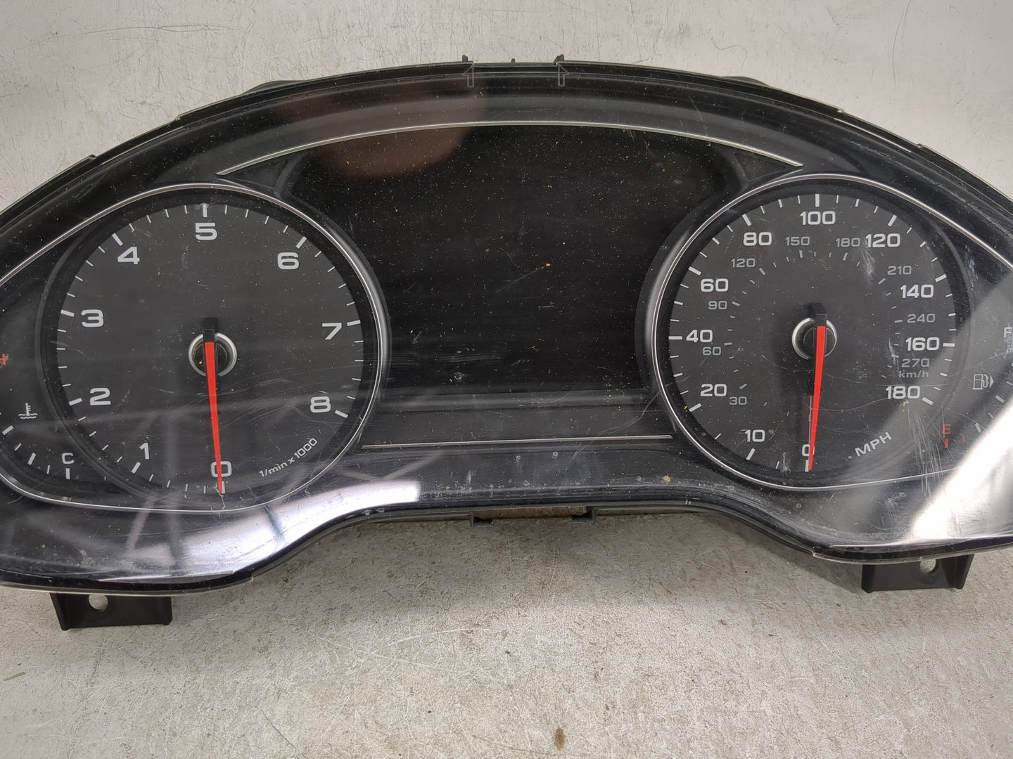 2013-2014 Audi A8 Instrument Cluster Speedometer Gauges P/N:4H0 920 980 K Miles: Fits Fits 2013 2014 OEM Used Auto Parts - O