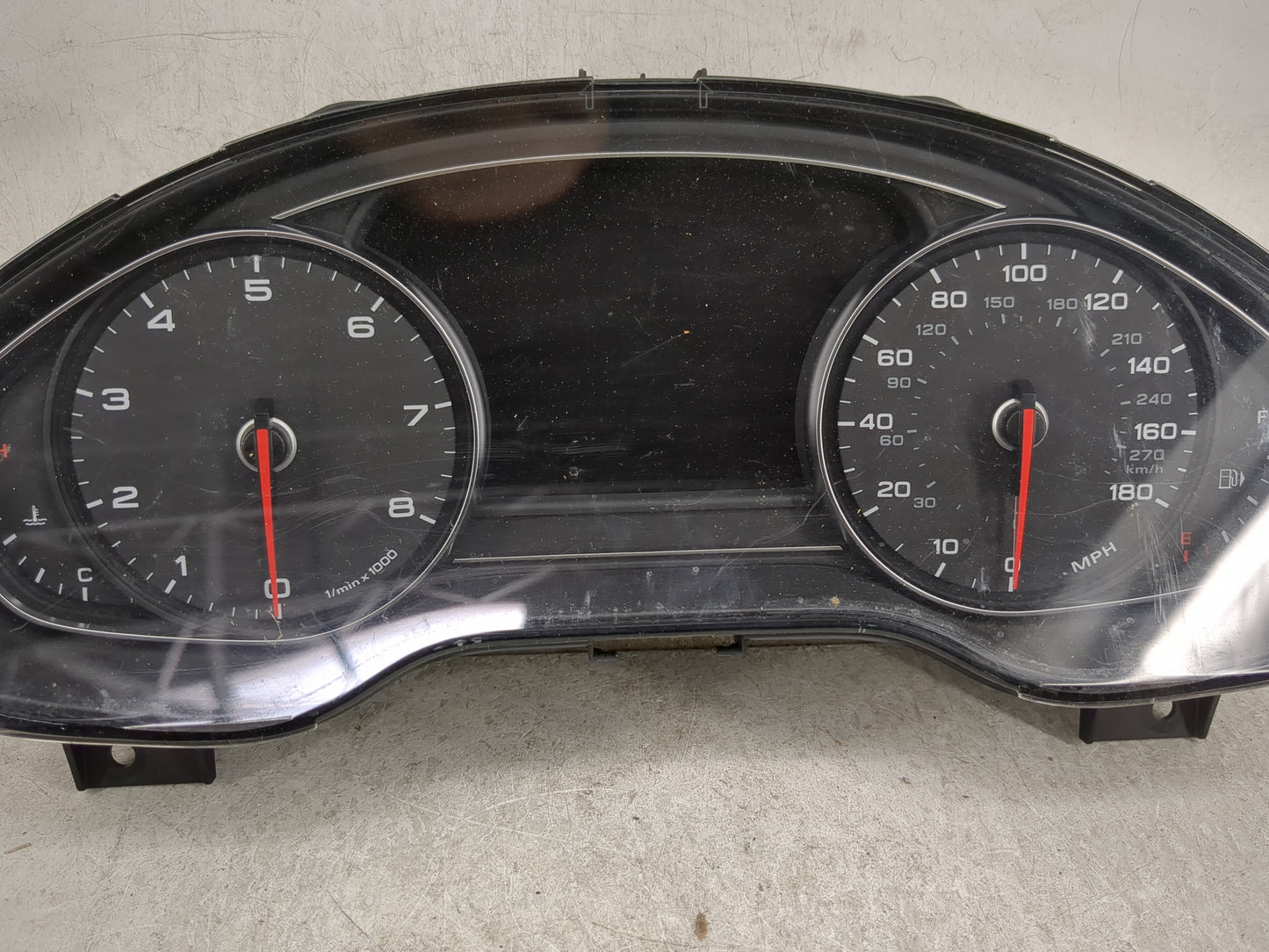 2013-2014 Audi A8 Instrument Cluster Speedometer Gauges P/N:4H0 920 980 K Miles: Fits Fits 2013 2014 OEM Used Auto Parts - O