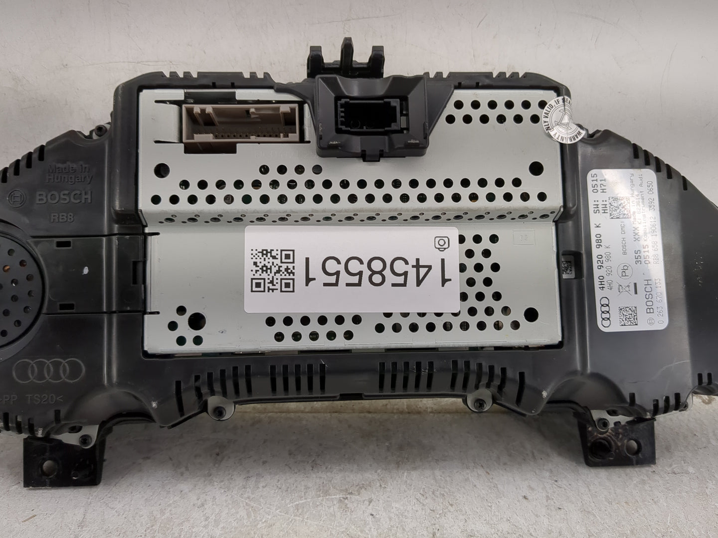 2013-2014 Audi A8 Instrument Cluster Speedometer Gauges P/N:4H0 920 980 K Miles: Fits Fits 2013 2014 OEM Used Auto Parts - O