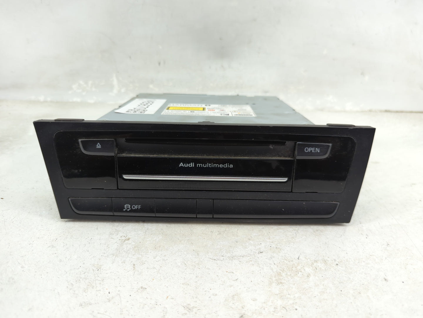 2014 Audi Allroad Quattro Radio AM FM Cd Player Receiver Replacement P/N:005WWDA0303 AD10-0169005 Fits OEM Used Auto Parts -