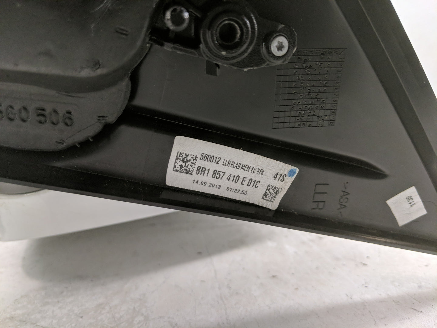 2009-2014 Audi Q5 Side Mirror Replacement Passenger Right View Door Mirror P/N:8R1 857 410 E 01C Fits OEM Used Auto Parts - 