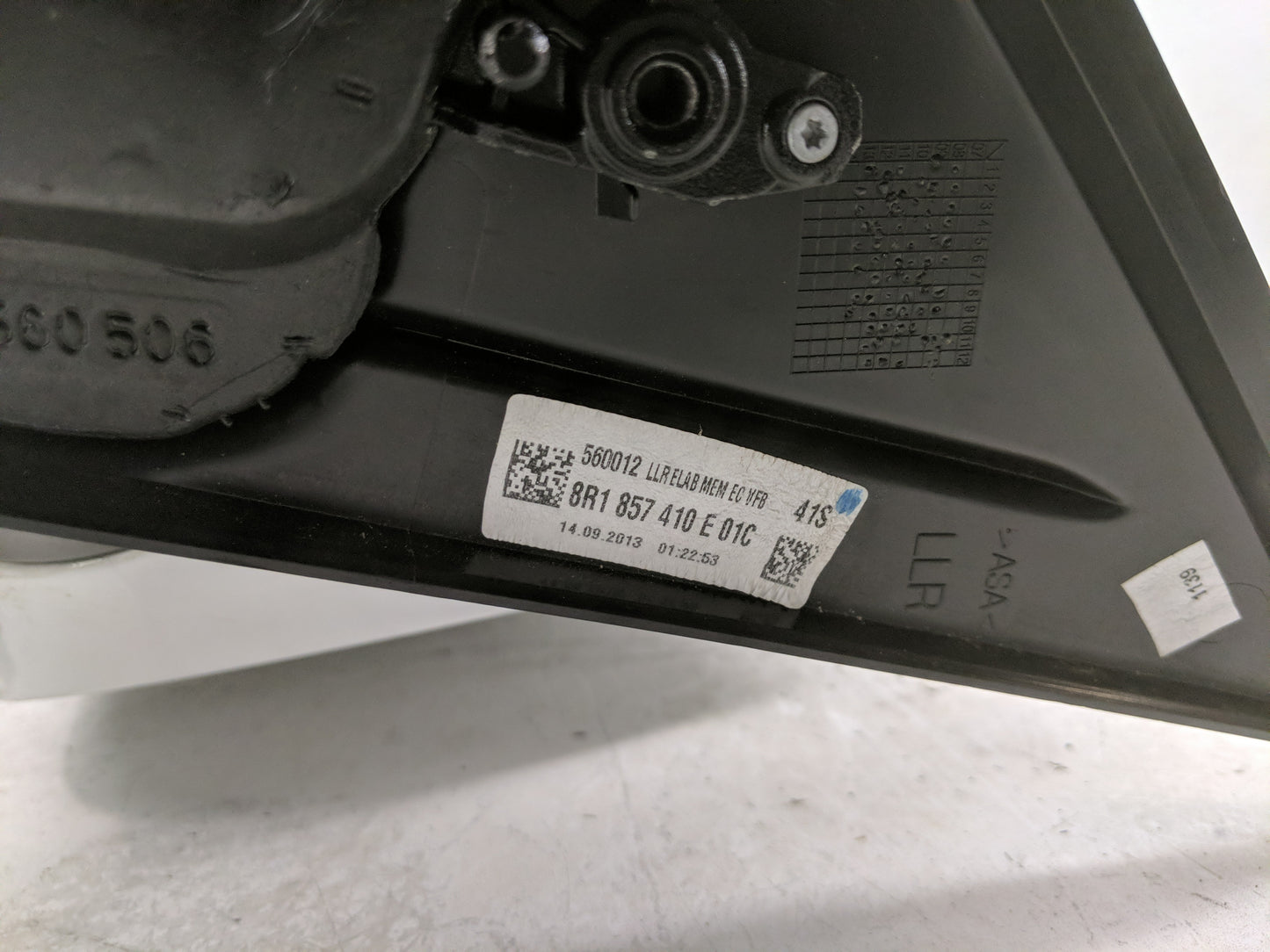 2009-2014 Audi Q5 Side Mirror Replacement Passenger Right View Door Mirror P/N:8R1 857 410 E 01C Fits OEM Used Auto Parts - 