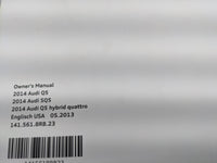 2014 Audi Q5 Owners Manual Book Guide OEM Used Auto Parts - Oemusedautoparts1.com
