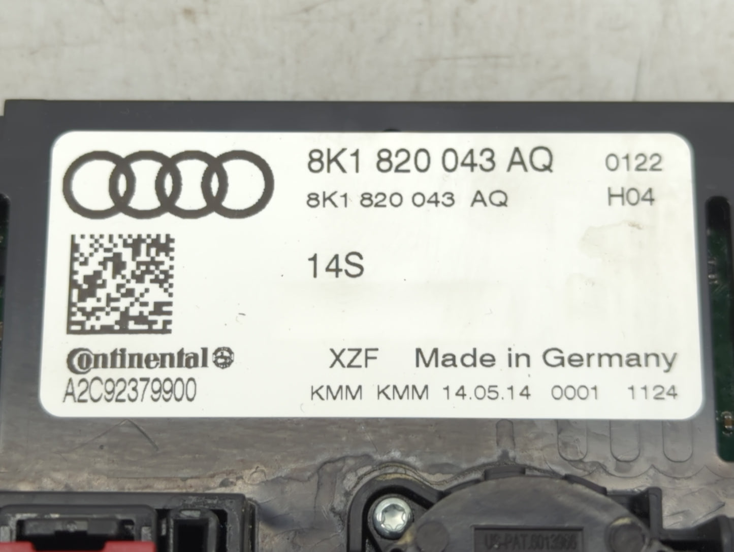2013-2017 Audi Q5 Climate Control Module Temperature AC/Heater Replacement P/N:8K1 820 043 AQ Fits Fits 2013 2014 2015 2016 