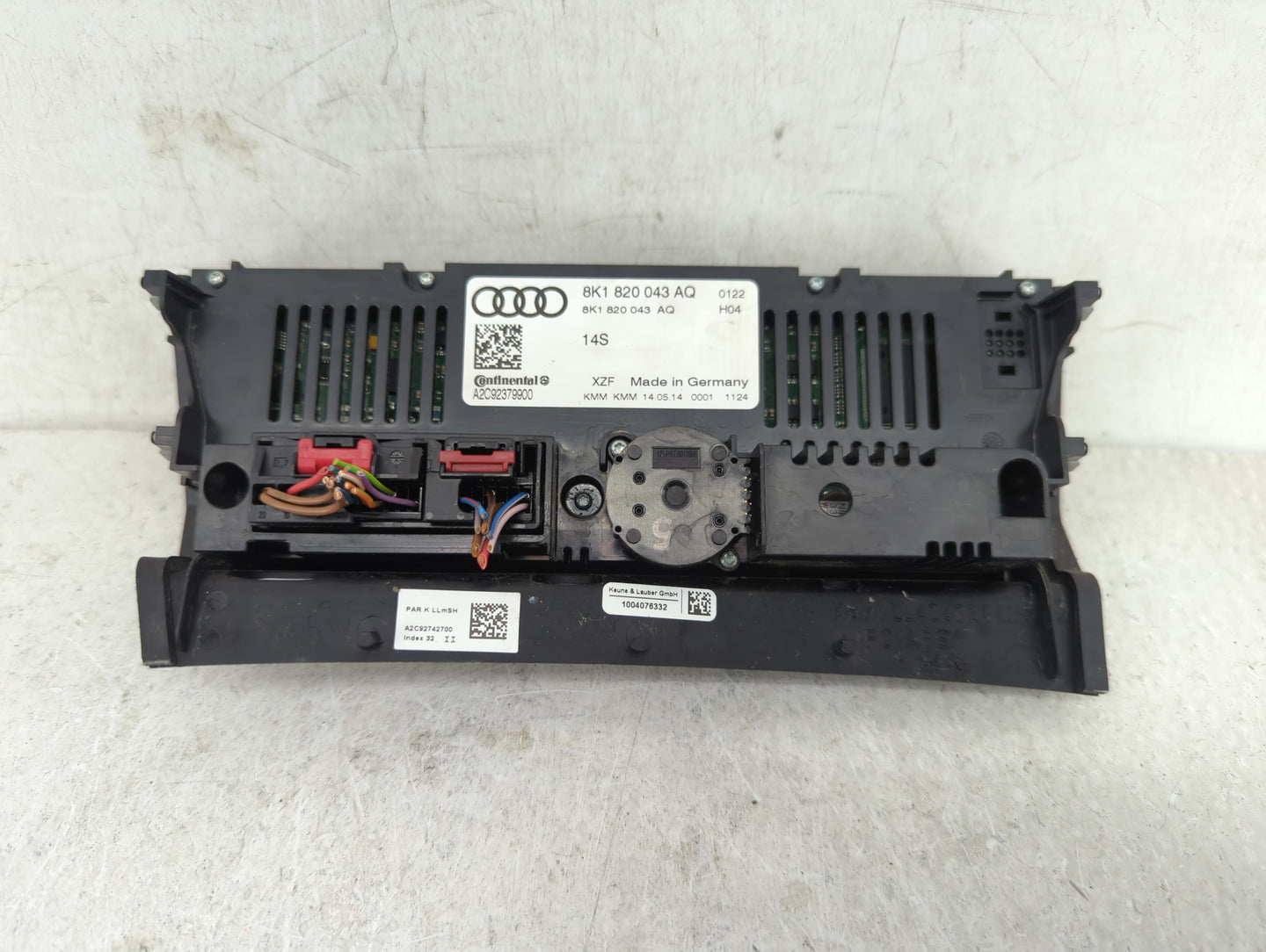 2013-2017 Audi Q5 Climate Control Module Temperature AC/Heater Replacement P/N:8K1 820 043 AQ Fits Fits 2013 2014 2015 2016 