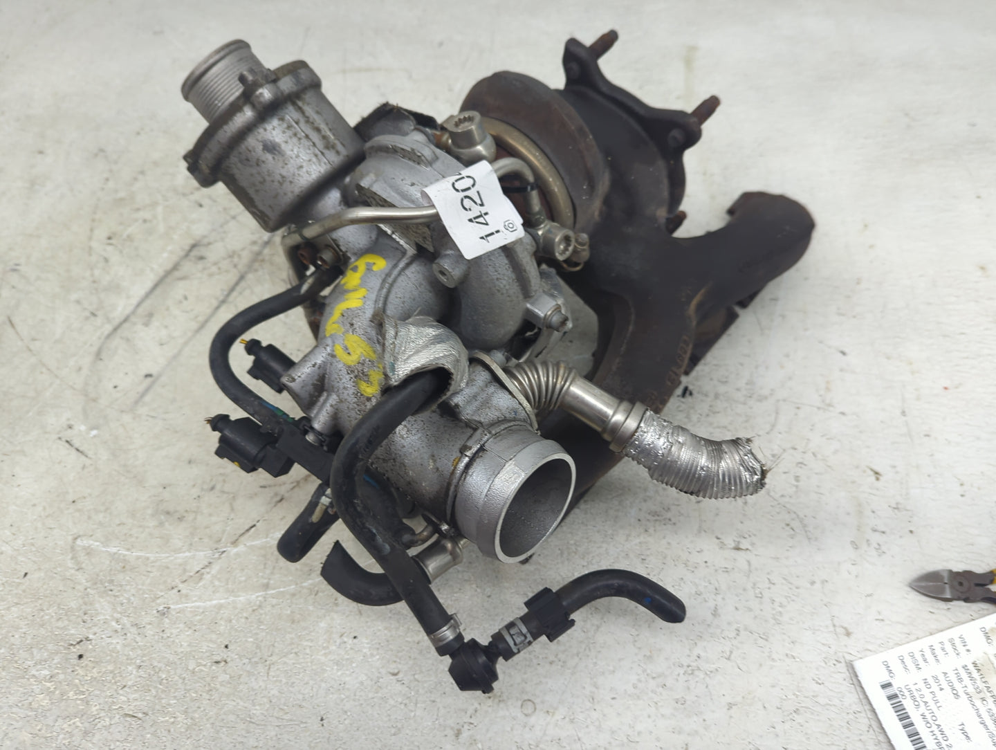 2013-2017 Audi Q5 Turbocharger Turbo Charger Super Charger Supercharger - Oemusedautoparts1.com