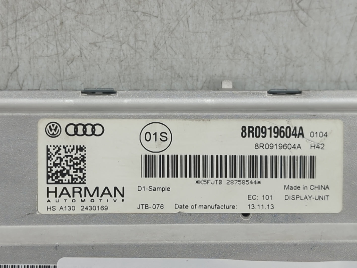 2014 Audi Q5 Information Display Screen Black - Oemusedautoparts1.com