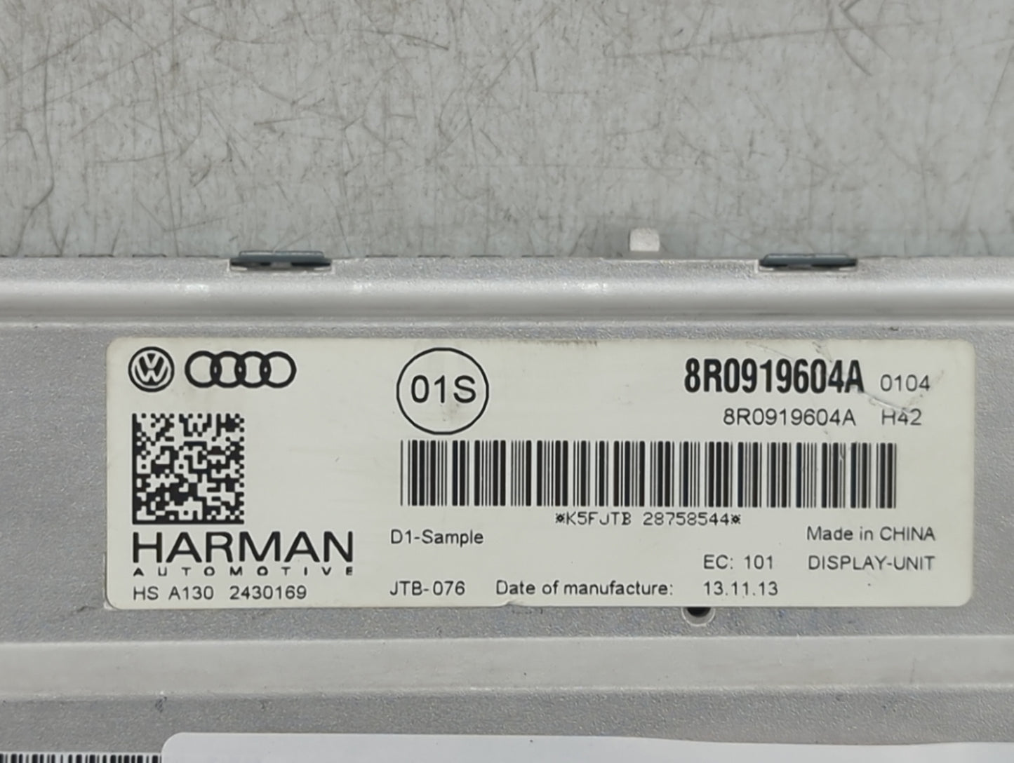 2014 Audi Q5 Information Display Screen Black - Oemusedautoparts1.com