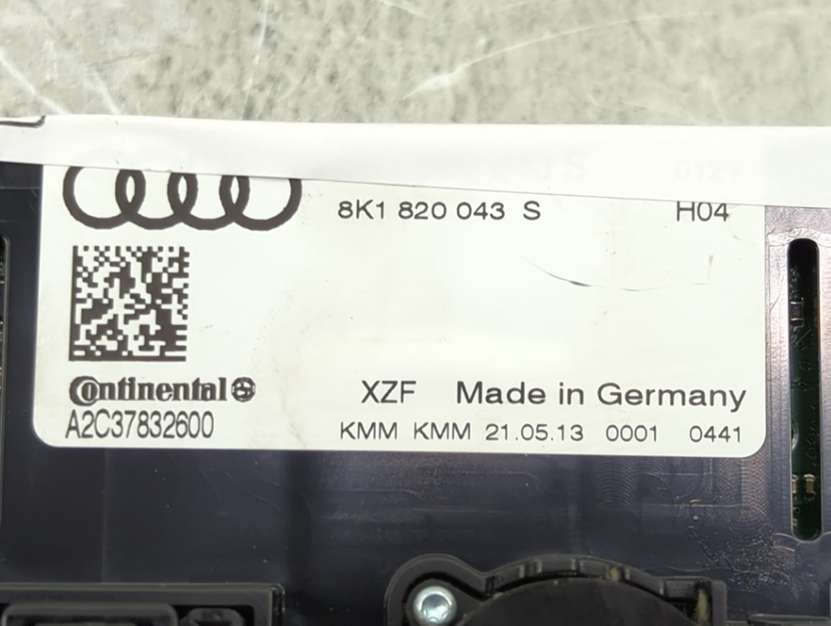 2013-2017 Audi Q5 Climate Control Module Temperature AC/Heater Replacement P/N:8K1820043S A2C37832600 Fits OEM Used Auto Par