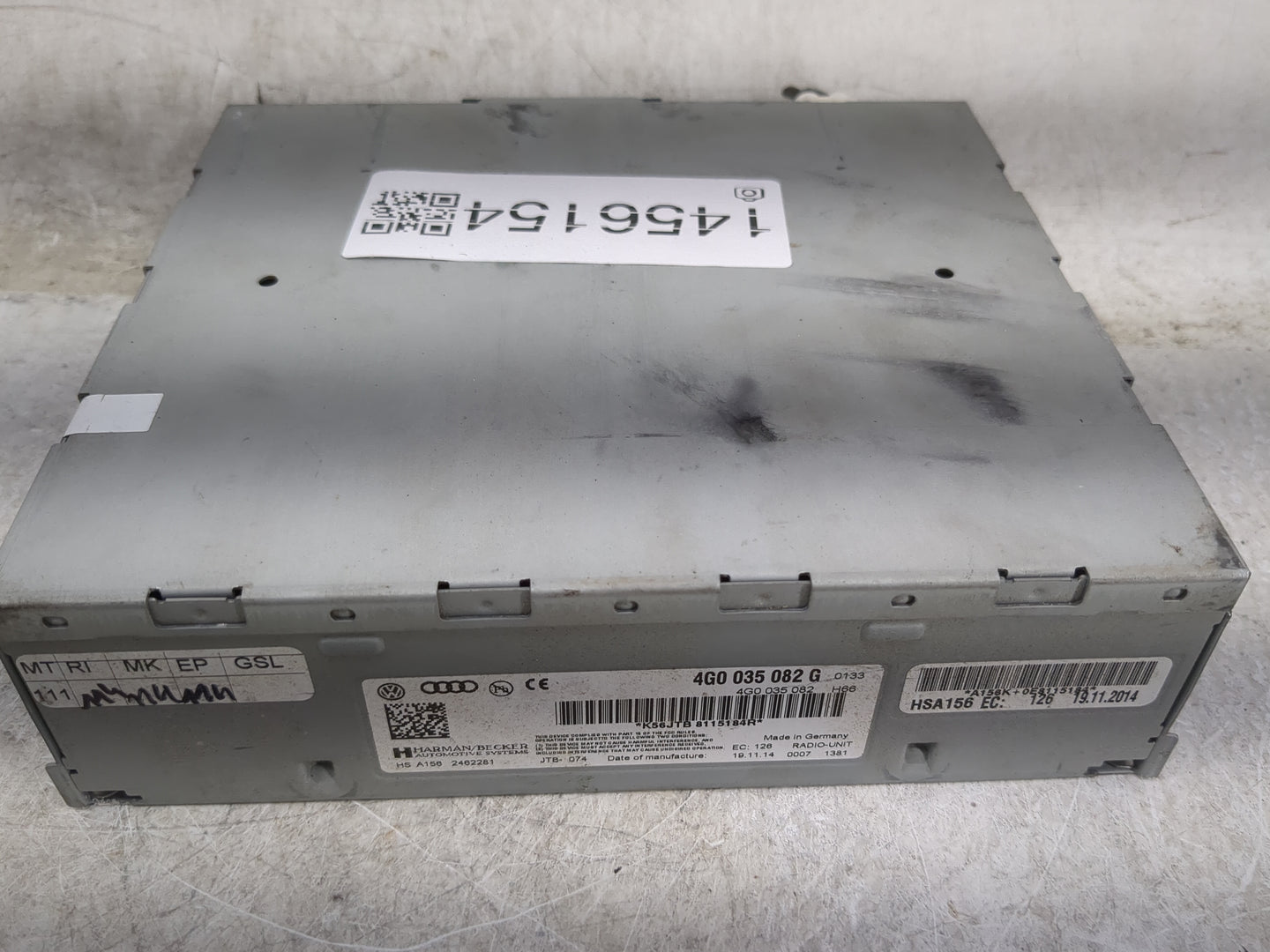 2009-2012 Audi Q5 Radio AM FM Cd Player Receiver Replacement P/N:4G0035082G 4G0035082 Fits OEM Used Auto Parts - Oemusedauto