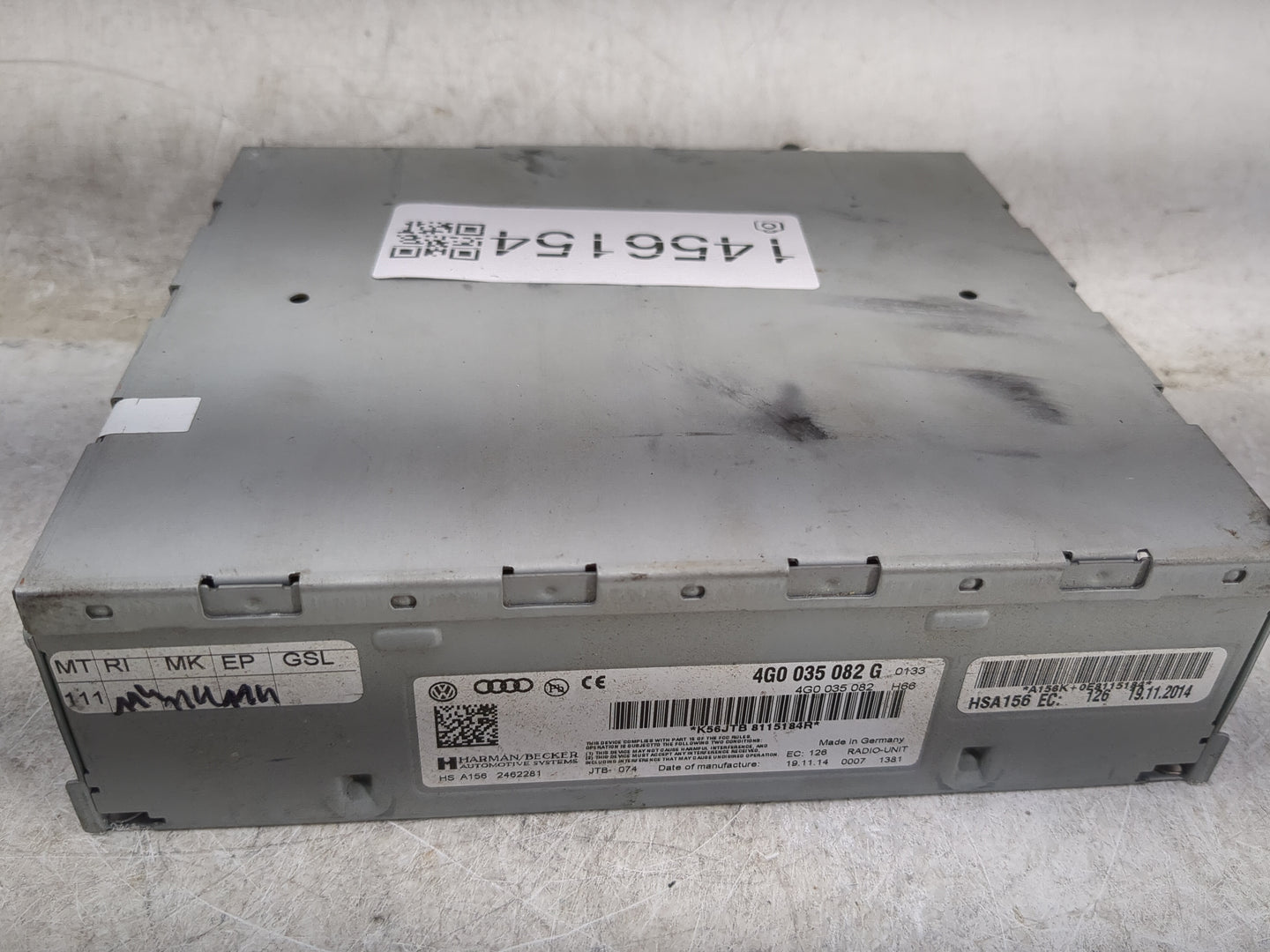 2009-2012 Audi Q5 Radio AM FM Cd Player Receiver Replacement P/N:4G0035082G 4G0035082 Fits OEM Used Auto Parts - Oemusedauto