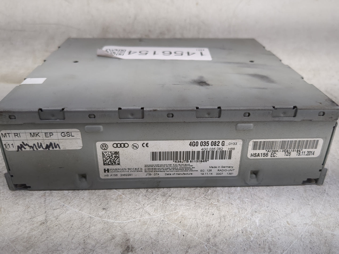 2009-2012 Audi Q5 Radio AM FM Cd Player Receiver Replacement P/N:4G0035082G 4G0035082 Fits OEM Used Auto Parts - Oemusedauto