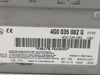 2009-2012 Audi Q5 Radio AM FM Cd Player Receiver Replacement P/N:4G0035082G 4G0035082 Fits OEM Used Auto Parts - Oemusedauto