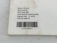 2014 Audi Q5 Owners Manual Book Guide P/N:142.561.8RB.23 1425618RB23 OEM Used Auto Parts - Oemusedautoparts1.com