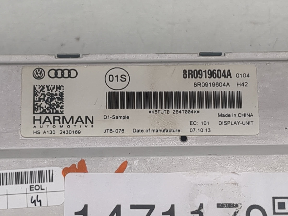 2013-2017 Audi Q5 Information Radio Display Screen 1471179 - Oemusedautoparts1.com