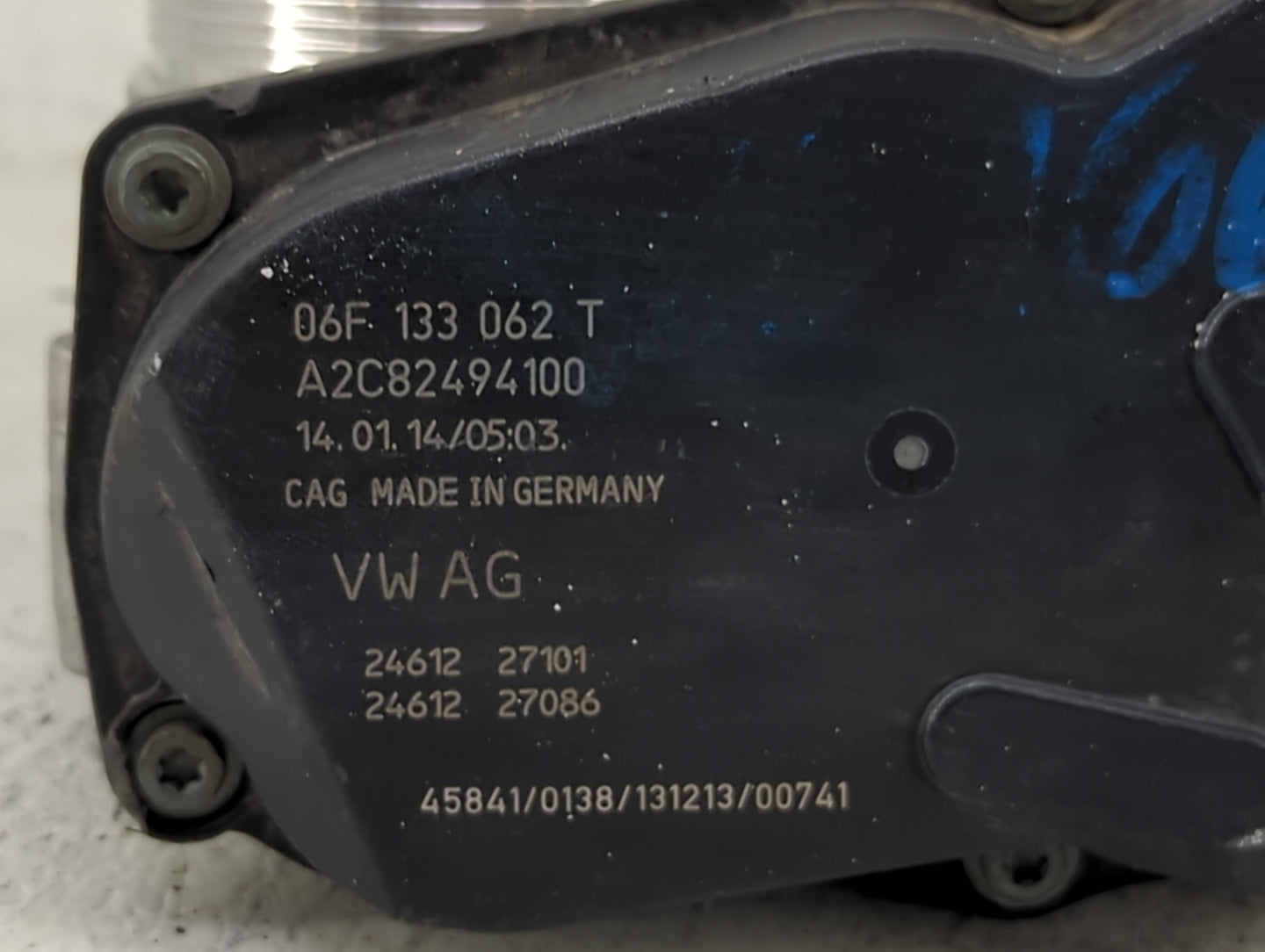 2010-2017 Audi Q5 Throttle Body P/N:06F 133 062 T A2C82494100 Fits OEM Used Auto Parts - Oemusedautoparts1.com