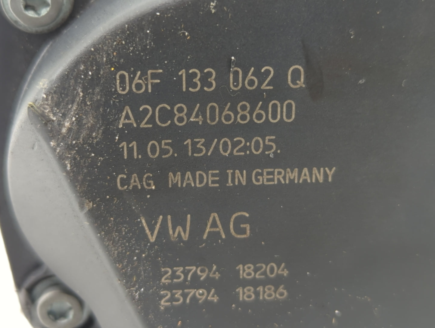 2010-2017 Audi Q5 Throttle Body P/N:06F 133 062 T 06F 133 062 Q Fits OEM Used Auto Parts - Oemusedautoparts1.com