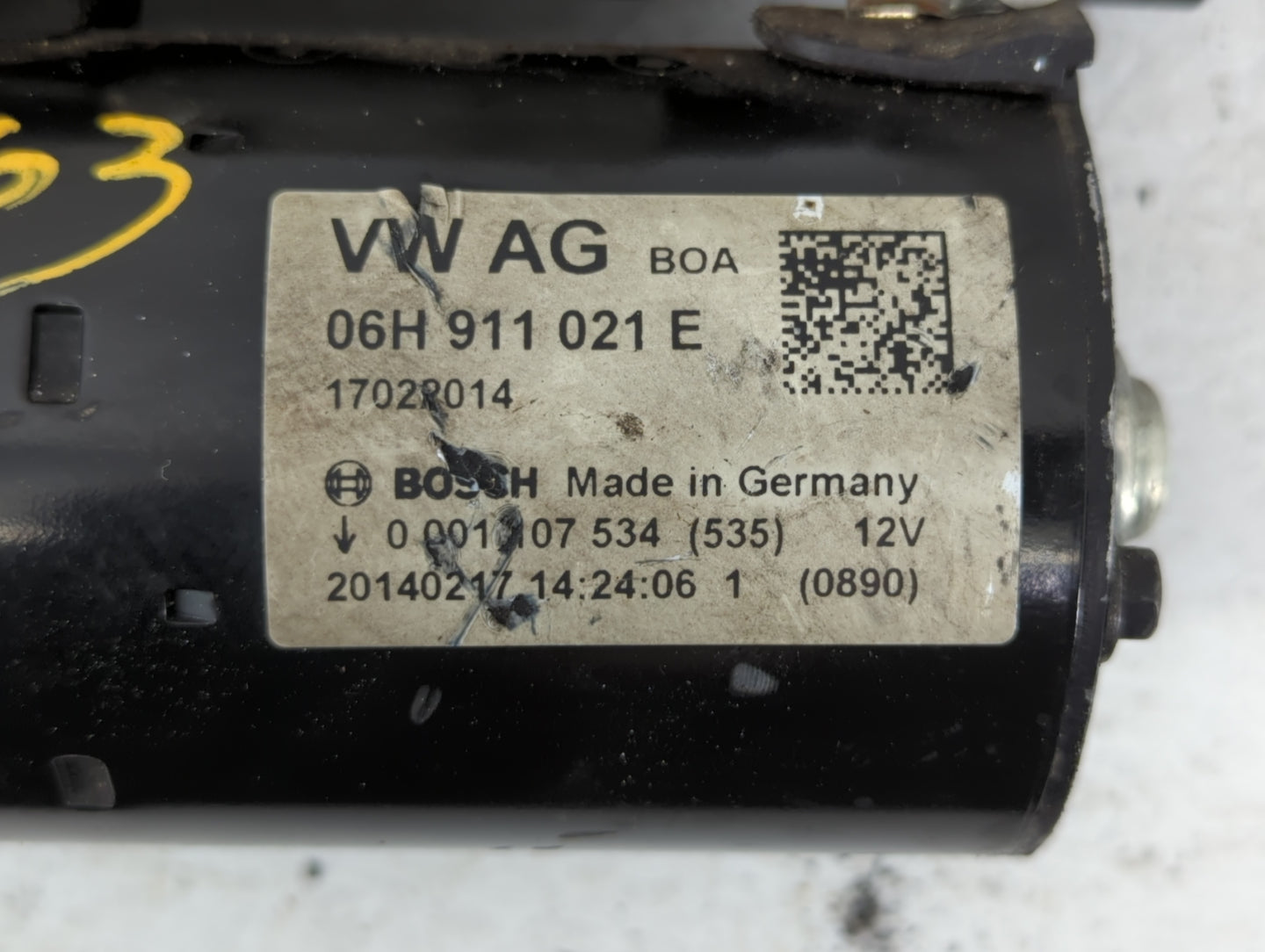 2013-2017 Audi Q5 Car Starter Motor Solenoid OEM P/N:06H 911 021 E Fits Fits 2009 2010 2011 2012 2013 2014 2015 2016 2017 OE