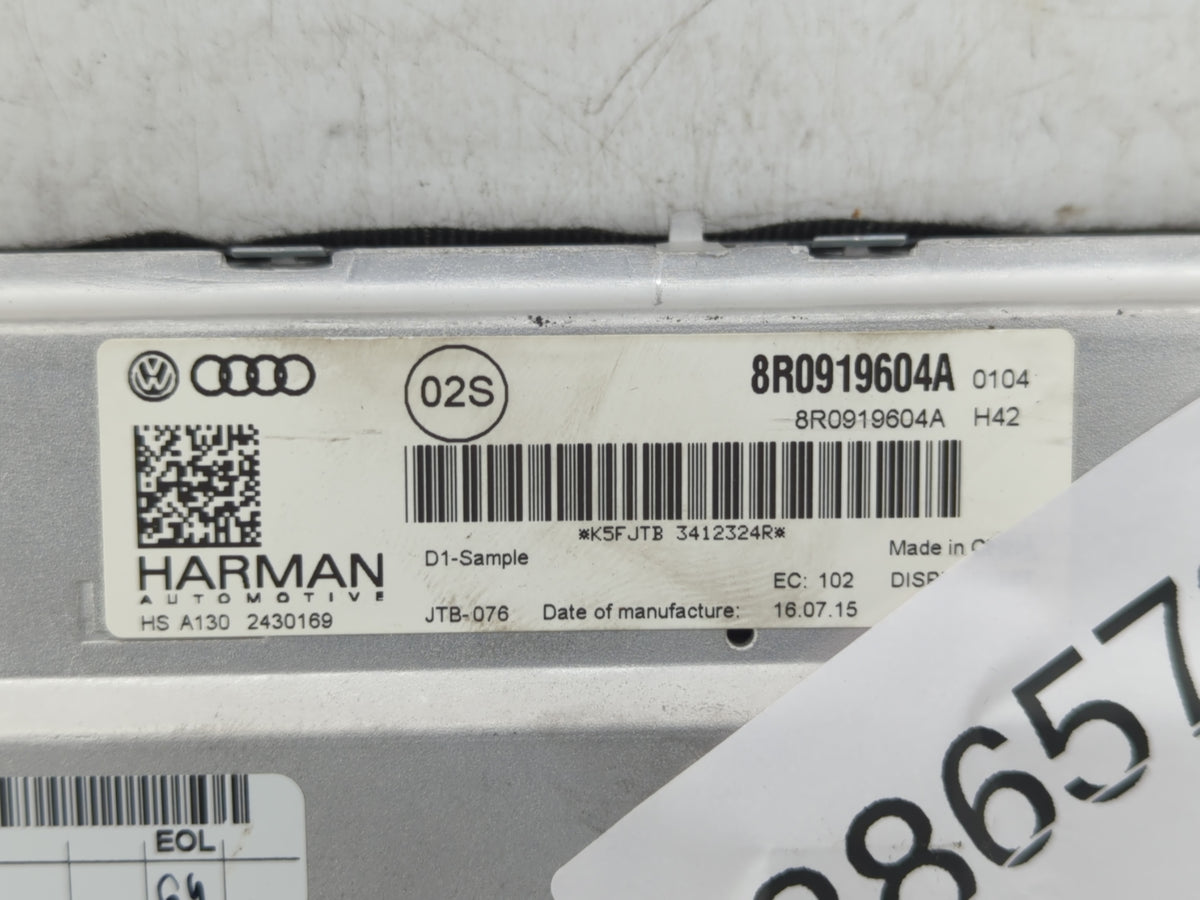 2013-2015 Audi Q7 Information Radio Display Screen 1386573 - Oemusedautoparts1.com