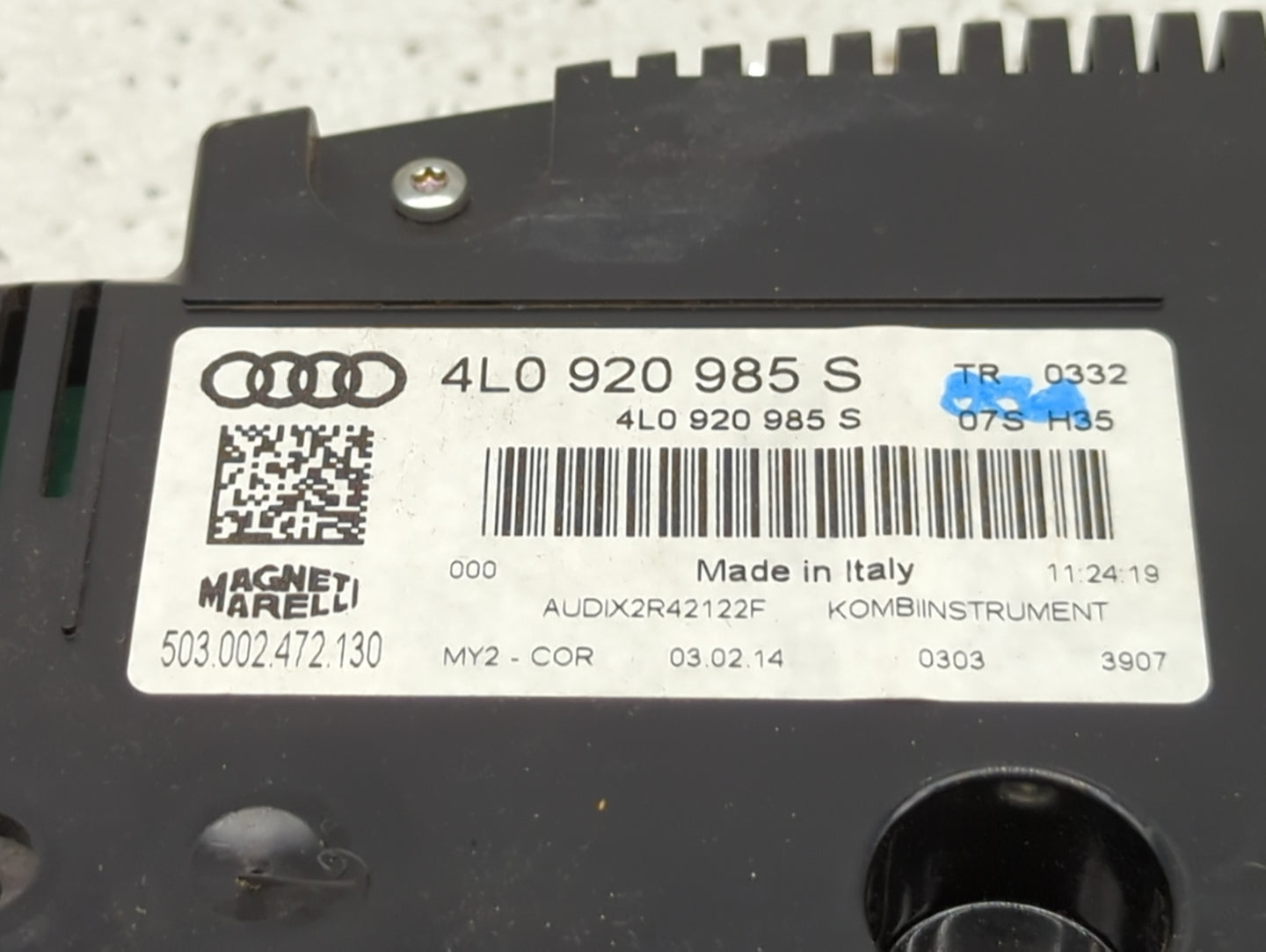 2013-2015 Audi Q7 Instrument Cluster Speedometer Gauges P/N:4L0920985S 503002472130 Miles:80K Fits Fits 2013 2014 2015 OEM U