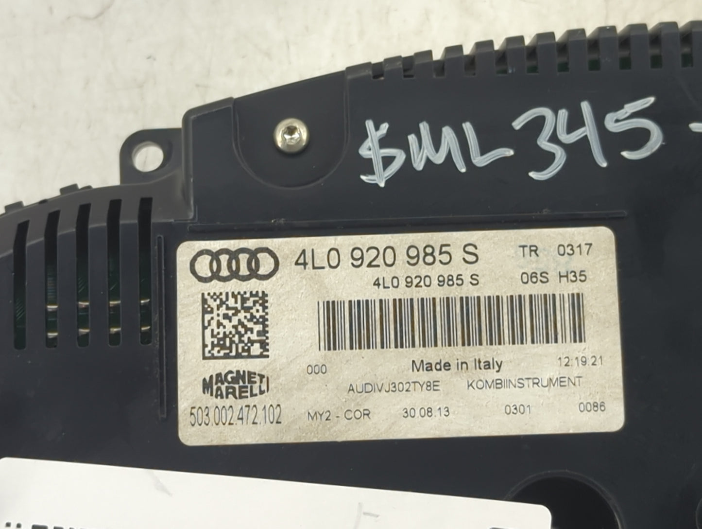 2013-2015 Audi Q7 Instrument Cluster Speedometer Gauges P/N:4L0920985S 503002472102 Miles:119K Fits Fits 2013 2014 2015 OEM 