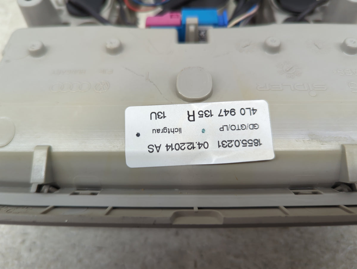 2014 Audi Q7 Overhead Roof Console - Oemusedautoparts1.com